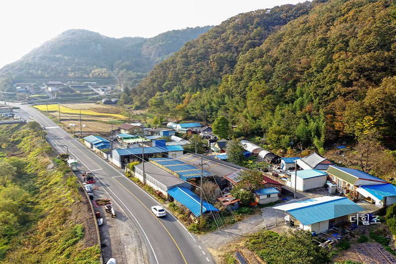 전라남도 장흥군 유치면 반월리 장주마을 전경 | 임성동